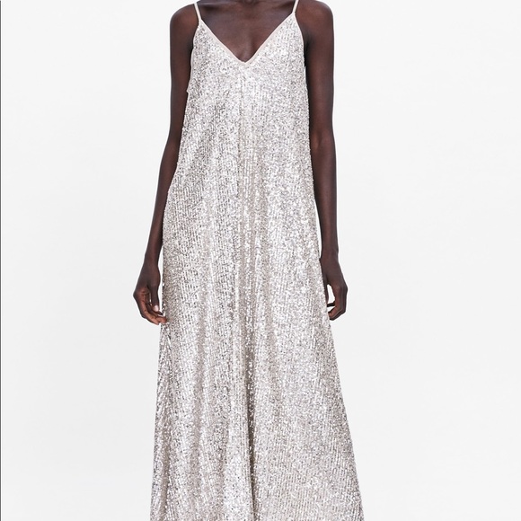 BLOGGERS FAV ZARA LIMITED EDITION SEQUINS DRESS - Picture 3 of 7